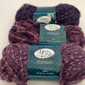Yarn Bee Topkapi Yarn 3 Skeins in Dolma, Ladik and Pasha Three Shades of Purple